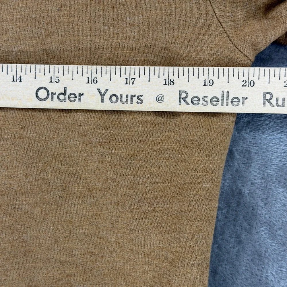 APC Rue Madame Paris Mens Medium‎ Camel Tan Cotton Linen Crewneck Sweatshirt